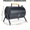 1PC Portable Charcoal Grill, Tabletop Charcoal Grill, BBQ Grill for Outdoor Cooking Camping, Picnics, Backyard, Black
