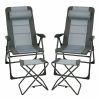 2 Pieces Patio Folding Dining Chair set with Adjustable Backrest