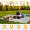 Portable Beach Blanket 4.6â€™ x 6.6â€™ Waterproof Foldable Camping Rug Pocket Sandproof Picnic Mat for Camping Picnic Hiking Grass Travel