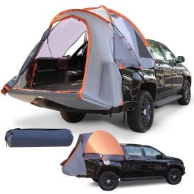 2 - 3 Person Portable Pickup Tent with Carry Bag - Large - Medium - Small - Orange - Silver (size: L)