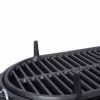 Oval Cast Iron Grill Outdoor, Portable Charcoal Grill and Tabletop Cast Iron Skillet - 100% Cast Iron, Enameled, Durable, Small Charcoal Grill
