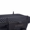Oval Cast Iron Grill Outdoor, Portable Charcoal Grill and Tabletop Cast Iron Skillet - 100% Cast Iron, Enameled, Durable, Small Charcoal Grill